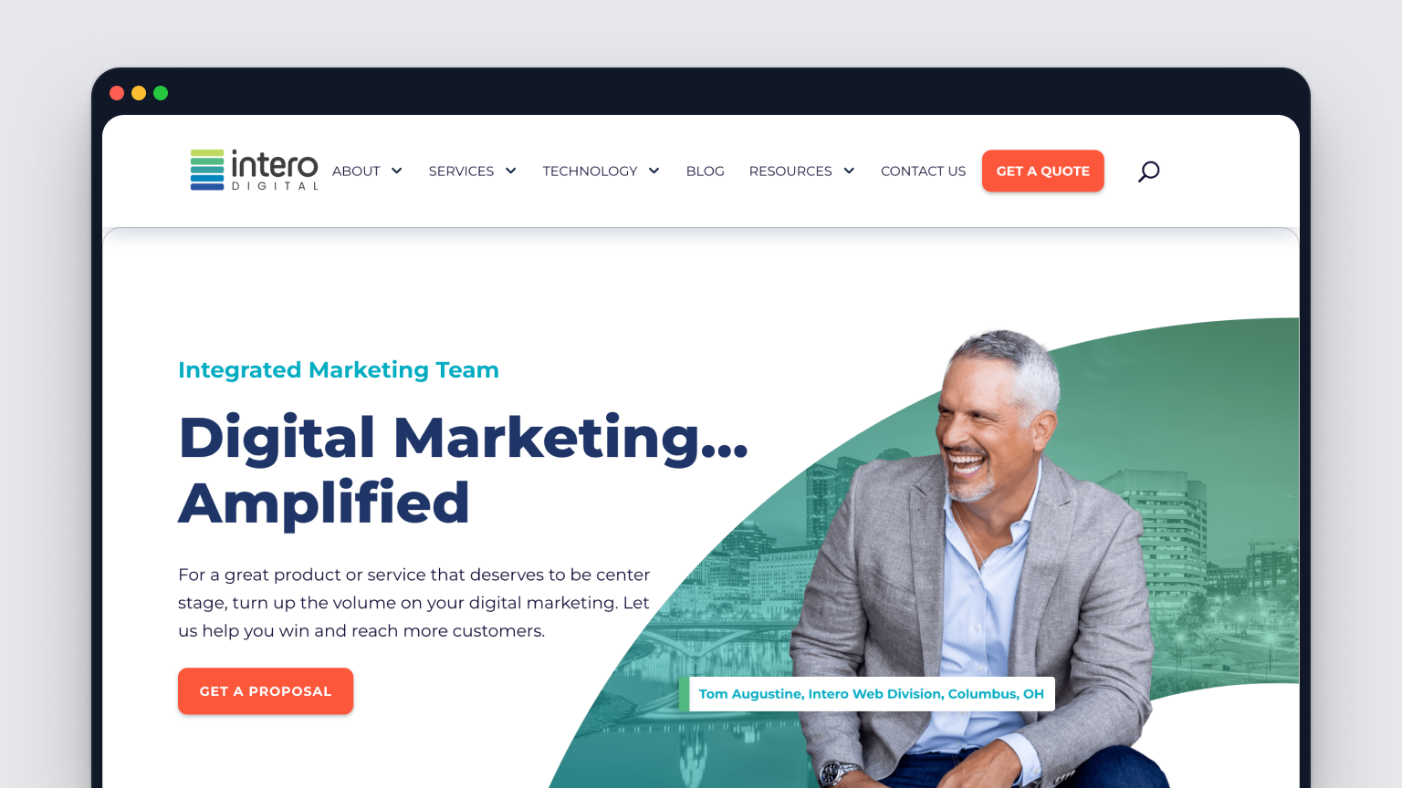 Intero Digital homepage