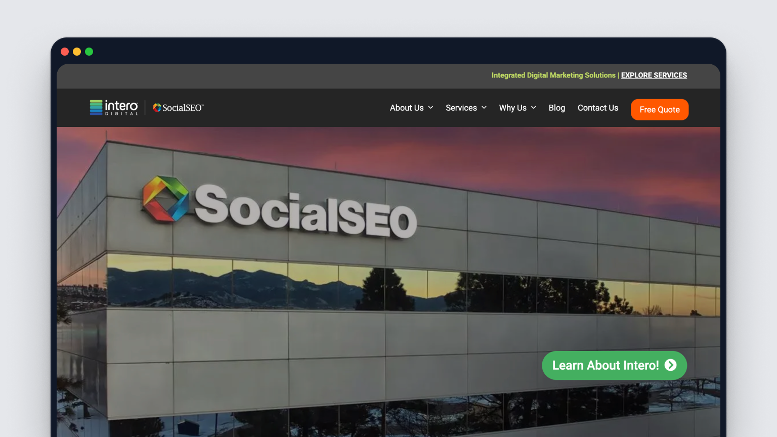 SocialSEO homepage