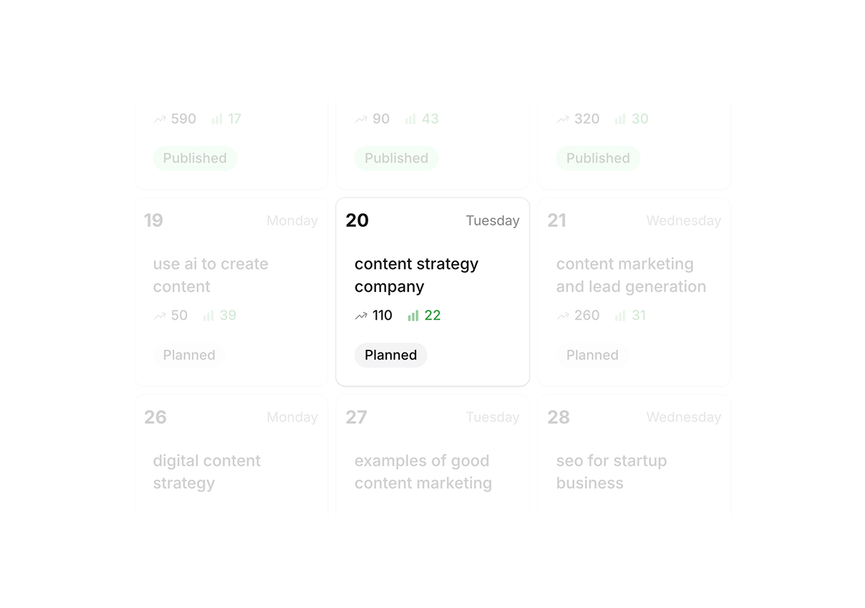 Preview your upcoming content