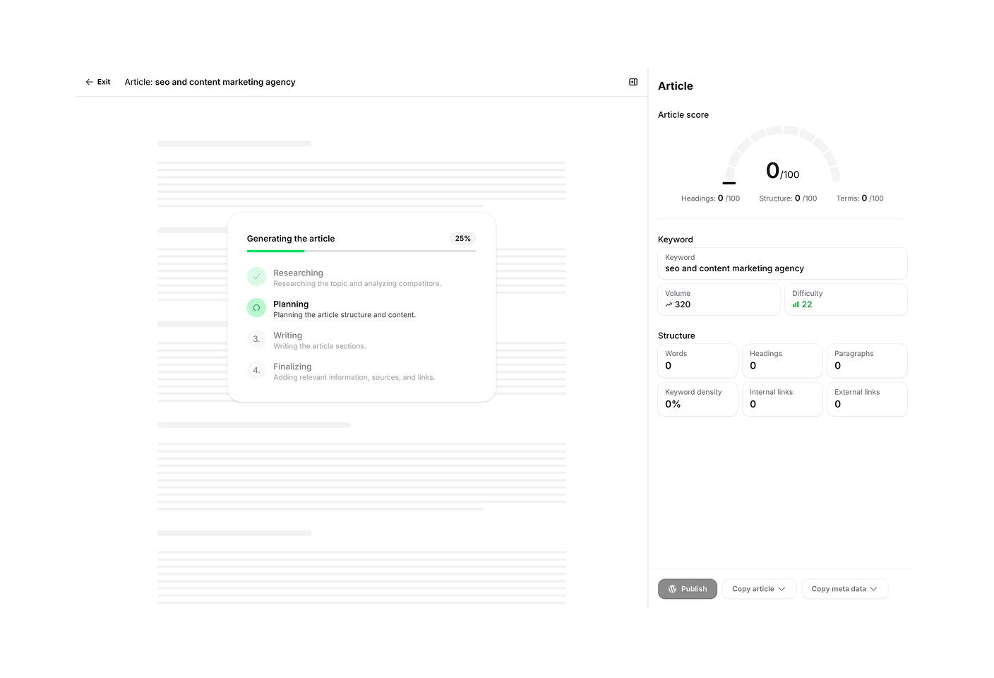 In-depth AI-powered research
